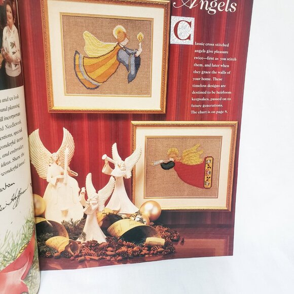 Christmas Year Round Needlework Craft Ideas Cross Stitch Booklet 1990 30 Project - Picture 6 of 10